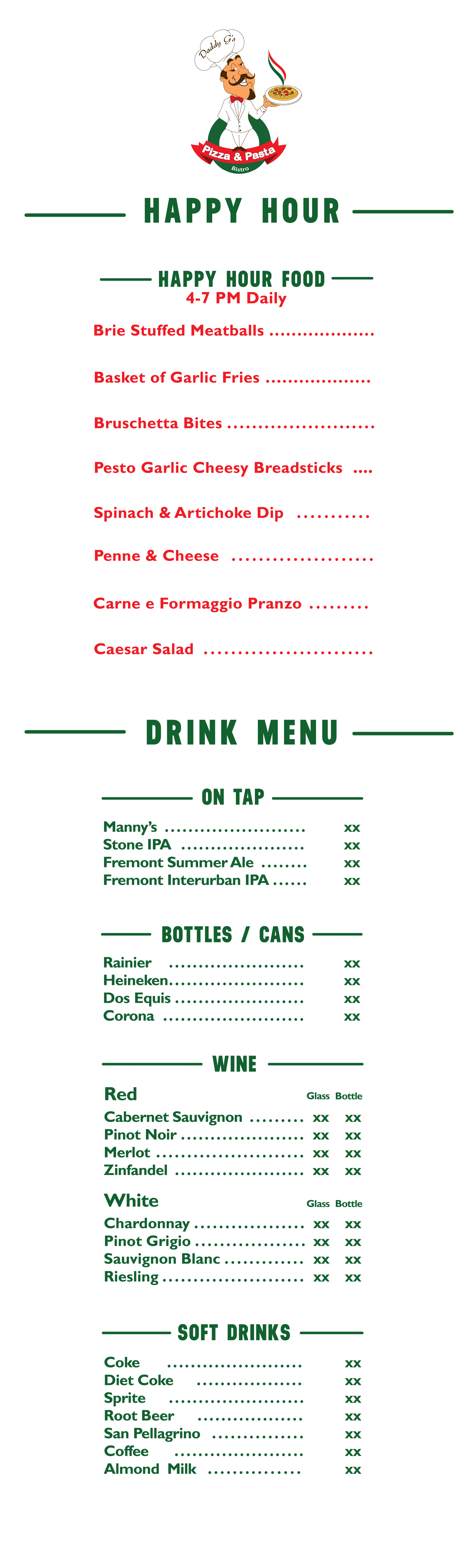 Web Happy Hour Menu - ND